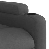 Recliner Chair Dark Grey Fabric