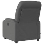 Massage Recliner Chair Dark Grey Fabric
