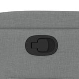 Stand up Recliner Chair Light Grey Fabric