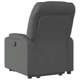 Stand up Recliner Chair Dark Grey Fabric - 45-Degree Angle