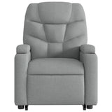 Stand up Massage Recliner Chair Light Grey Fabric - Extra Image