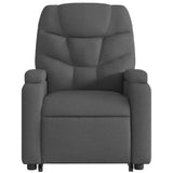 Stand up Massage Recliner Chair Dark Grey Fabric - Extra Image