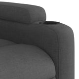 Stand up Massage Recliner Chair Dark Grey Fabric