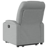 Electric Stand up Recliner Chair Light Grey Fabric