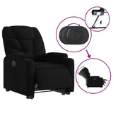 Electric Stand up Recliner Chair Black Fabric - 45-Degree Angle