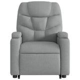 Electric Stand up Massage Recliner Chair Light Grey Fabric - Extra Image