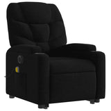 Electric Stand up Massage Recliner Chair Black Fabric - Top-Down View