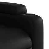 Stand up Recliner Chair Black Faux Leather - Extra Image