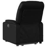 Stand up Massage Recliner Chair Black Faux Leather - 45-Degree Angle
