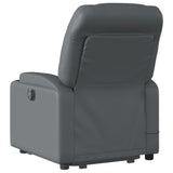Stand up Massage Recliner Chair Grey Faux Leather - 45-Degree Angle