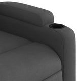 Massage Recliner Chair Dark Grey Fabric - Extra Image