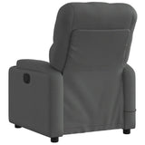 Electric Massage Recliner Chair Dark Grey Fabric - Top-Down View