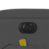 Electric Massage Recliner Chair Dark Grey Fabric - Extra Image