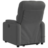 Stand up Massage Recliner Chair Dark Grey Fabric - Top-Down View
