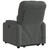 Electric Stand up Massage Recliner Chair Dark Grey Fabric - Top-Down View