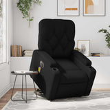 Electric Stand up Massage Recliner Chair Black Faux Leather
