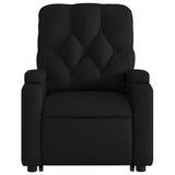 Electric Stand up Massage Recliner Chair Black Faux Leather