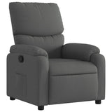 Recliner Chair Dark Grey Fabric - Front View