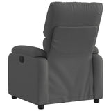 Recliner Chair Dark Grey Fabric - Side View