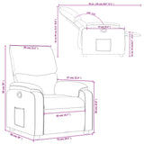 Recliner Chair Dark Grey Fabric