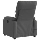 Massage Recliner Chair Dark Grey Fabric - Top-Down View