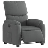 Electric Recliner Chair Dark Grey Fabric