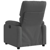 Electric Recliner Chair Dark Grey Fabric