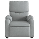 Electric Massage Recliner Chair Light Grey Fabric
