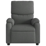 Electric Massage Recliner Chair Dark Grey Fabric