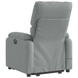 Stand up Massage Recliner Chair Light Grey Fabric - 45-Degree Angle