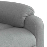 Stand up Massage Recliner Chair Light Grey Fabric - Extra Image