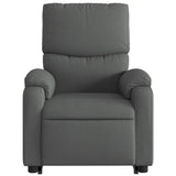 Stand up Massage Recliner Chair Dark Grey Fabric