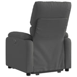 Electric Stand up Recliner Chair Dark Grey Fabric - 45-Degree Angle