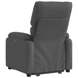 Electric Stand up Massage Recliner Chair Dark Grey Fabric - 45-Degree Angle