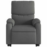 Electric Stand up Massage Recliner Chair Dark Grey Fabric