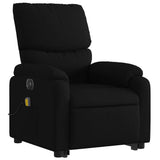 Electric Stand up Massage Recliner Chair Black Fabric - Top-Down View