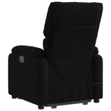 Electric Stand up Massage Recliner Chair Black Fabric - 45-Degree Angle