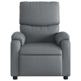 Electric Massage Recliner Chair Grey Faux Leather - Extra Image