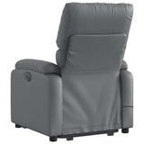 Stand up Massage Recliner Chair Grey Faux Leather - 45-Degree Angle