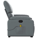 Stand up Massage Recliner Chair Grey Faux Leather - Extra Image