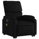 Electric Stand up Massage Recliner Chair Black Faux Leather - Top-Down View