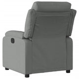 Recliner Chair Dark Grey Fabric - Side View