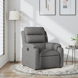 Recliner Chair Dark Grey Fabric