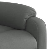 Massage Recliner Chair Dark Grey Fabric - Extra Image