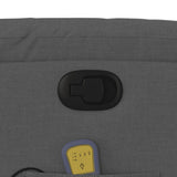 Massage Recliner Chair Dark Grey Fabric - Extra Image