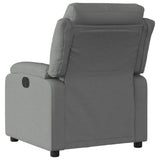 Electric Recliner Chair Dark Grey Fabric