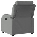 Electric Massage Recliner Chair Dark Grey Fabric - 45-Degree Angle