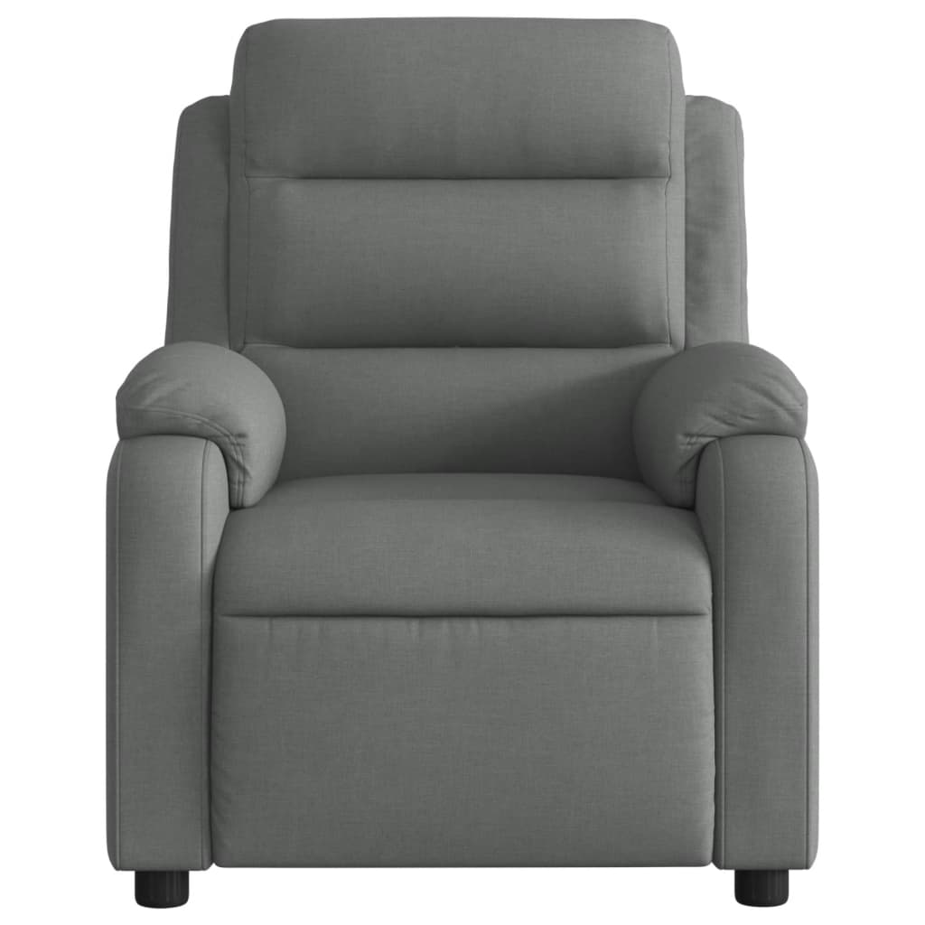 Electric Massage Recliner Chair Dark Grey Fabric