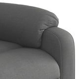 Electric Massage Recliner Chair Dark Grey Fabric