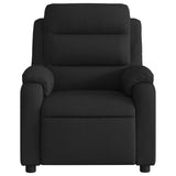 Electric Massage Recliner Chair Black Fabric